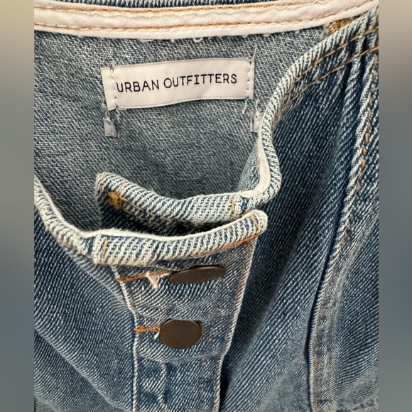 UO Button-Down Denim Mini Dress - Picture 2 of 7